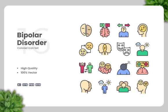 Bipolar Disorder Color Icons Review