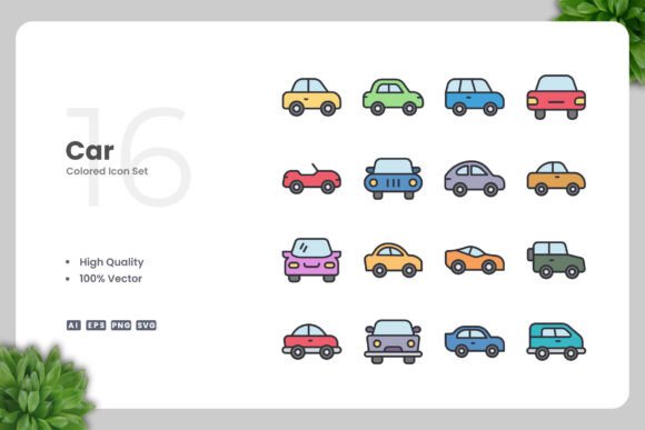 Car Color Icons
