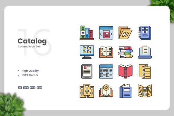 Catalog Color Icons Graphics