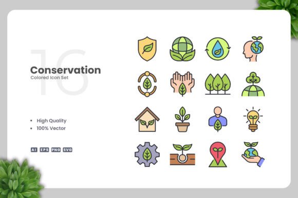 Conservation Color Icons