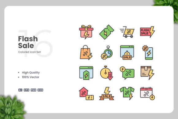 Flash Sale Color Icons: A Graphic Designer’s Take
