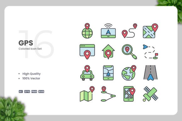 GPS Colored Icons