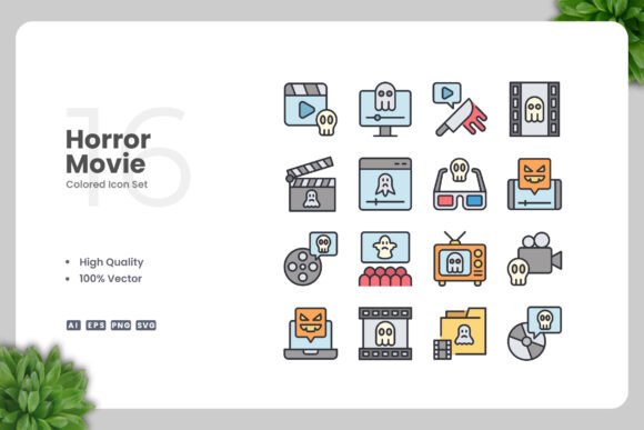 Horror Movie Graphics for Digital Sellers