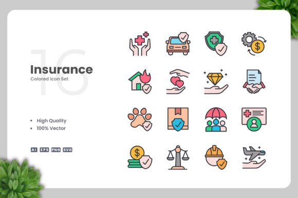 Insurance Color Icons
