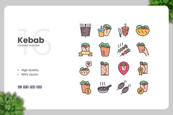 Kebab Colored Icons for Modern Branding