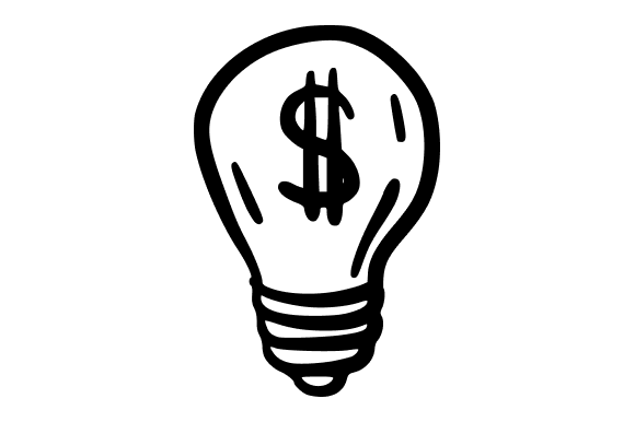 Lamps with Dollar Sign Graphics