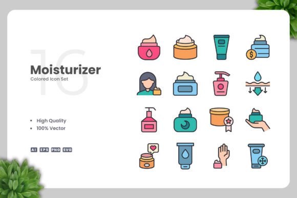 Moisturizer Colored Graphics for Local Branding