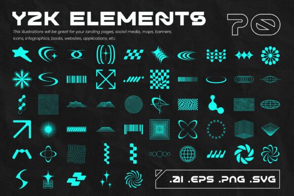 Y2K Streetwear Graphics for Digital Selling